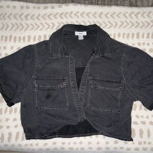 Forever 21 Charcoal Croptop